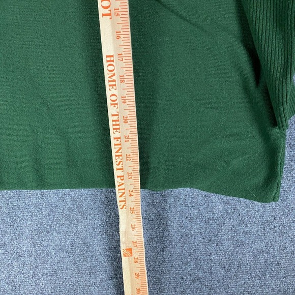 Joseph A Sweater Women's Small‎ Pullover Turtleneck Green Rayon Blend S - Picture 6 of 8